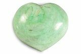 Polished Garnierite Heart - Madagascar #246715-1